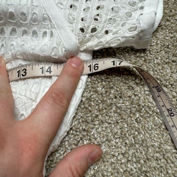 Johnathan SIMKHAI Eyelet Fit And Flare White Dress Size 4 - Picture 7 of 7